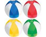 Ballon de plage bicolore coloré/transparent